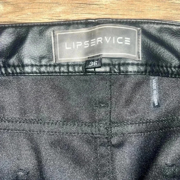 Lip Service black polyurethane pants - Picture 3 of 4